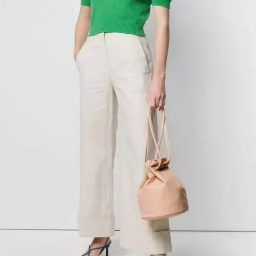 MANSUR GAVRIEL Lambskin Leather Drawstring Pouch Purse - Picture 6 of 9